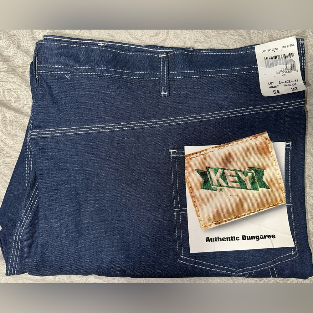 Key Authentic Dungaree Jeans 54x32 Big‎ And Tall NWT